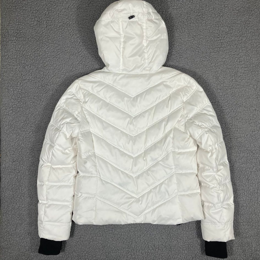 Victoria's Secret VSX Sport White 2-in-1 Down Puffer Jacket Hooded Small NWT - Picture 4 of 11